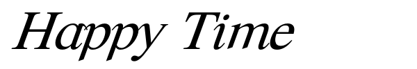 Happy Time font preview