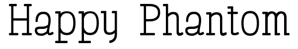Happy Phantom font