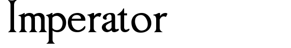 Imperator font preview