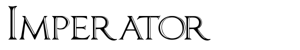 Imperator font preview