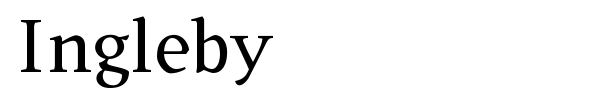 Ingleby font