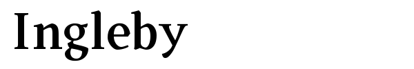 Ingleby font preview