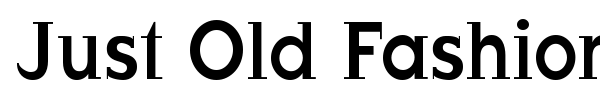 Just Old Fashion font preview