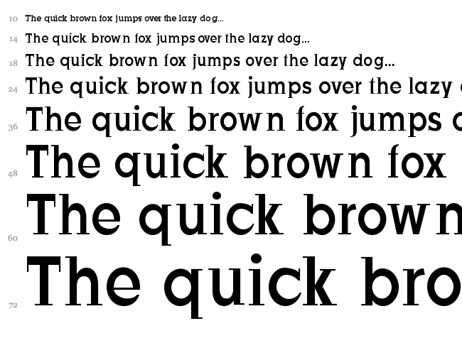 Just Old Fashion font waterfall