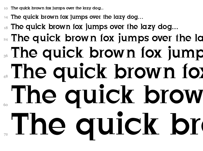 Just Old Fashion font waterfall