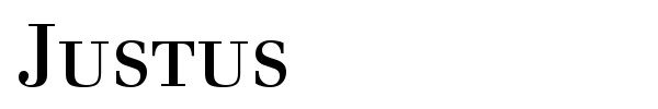 Justus font