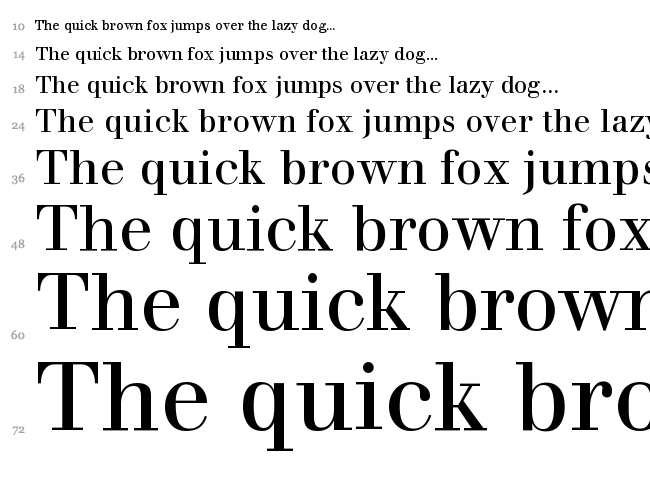 Justus font waterfall