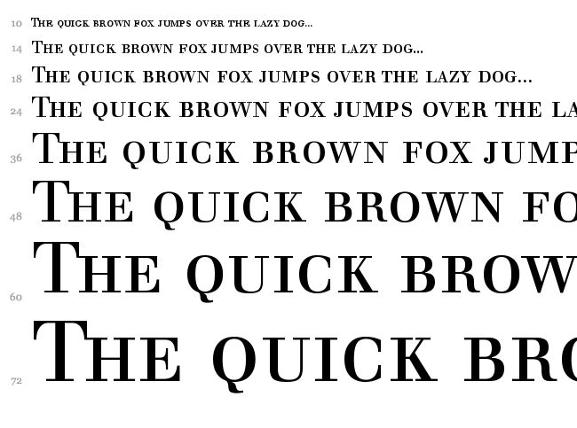 Justus font waterfall