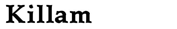 Killam font