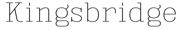 Kingsbridge font
