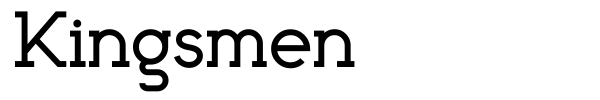 Kingsmen font