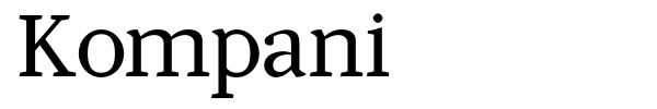 Kompani font