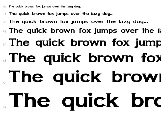 Lady Copra font waterfall