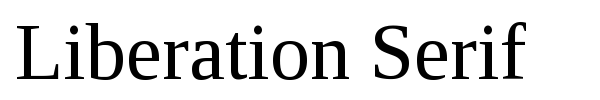Liberation Serif font