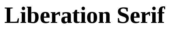 Liberation Serif font preview