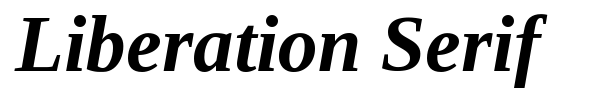 Liberation Serif font preview
