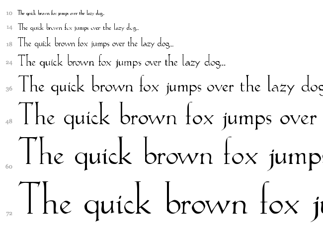 Lilith font waterfall