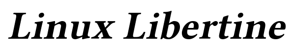 Linux Libertine font preview