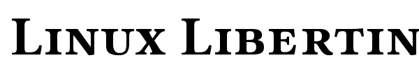 Linux Libertine font preview