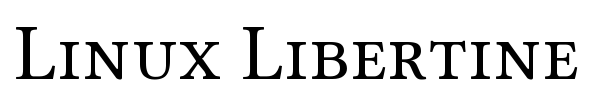 Linux Libertine font preview