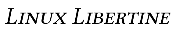 Linux Libertine font preview