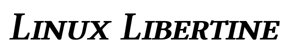 Linux Libertine font preview