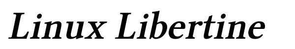 Linux Libertine font preview