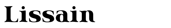 Lissain font