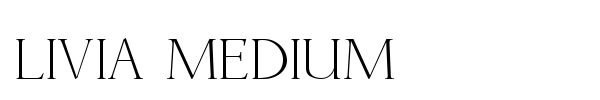 Livia Medium font