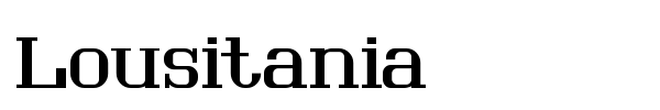 Lousitania font