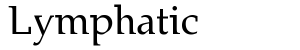 Lymphatic font