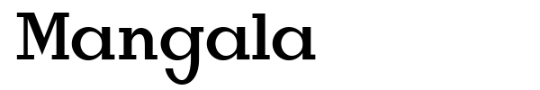 Mangala font preview