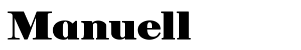 Manuell font