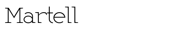 Martell font preview