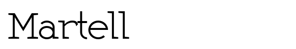 Martell font preview