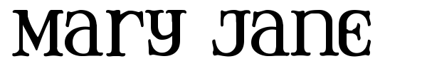 Mary Jane font