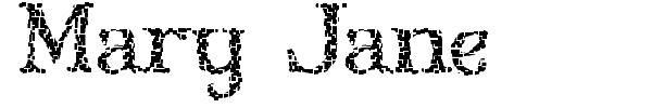 Mary Jane font preview