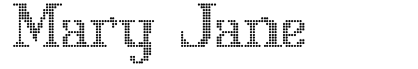 Mary Jane font preview