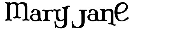 Mary Jane font preview