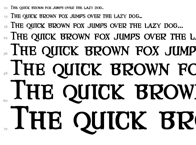 Mary Jane font waterfall