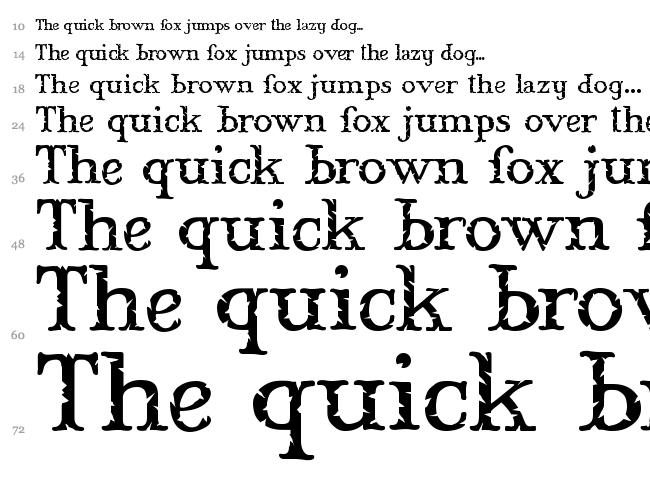 Mary Jane font waterfall