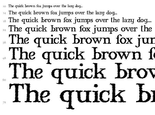 Mary Jane font waterfall