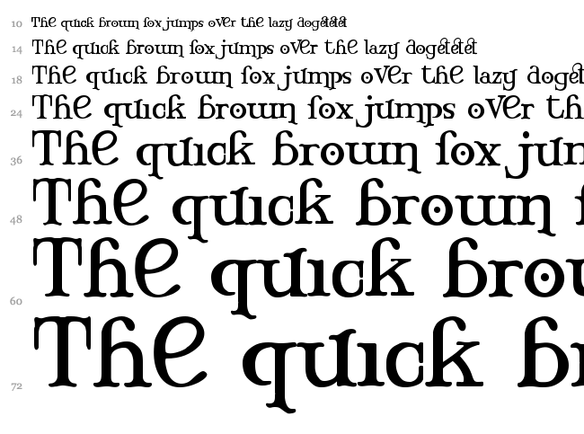 Mary Jane font waterfall
