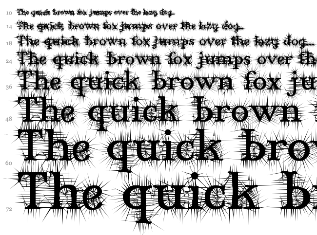 Mary Jane font waterfall