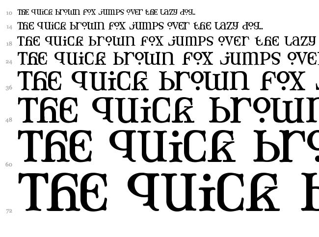 Mary Jane font waterfall