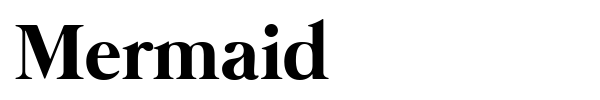 Mermaid font