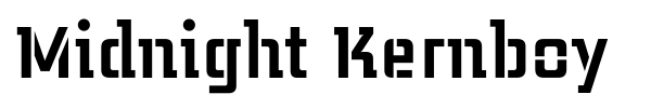 Midnight Kernboy font