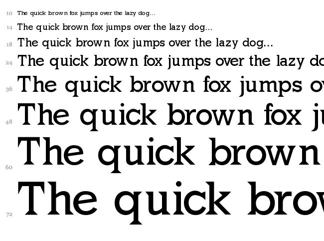 Mk Latino font waterfall
