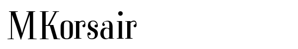 MKorsair font