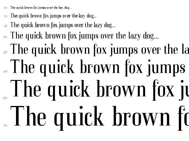 MKorsair font waterfall